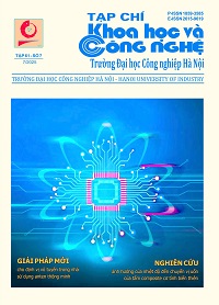 Hanoi university of industry journal of science and technology