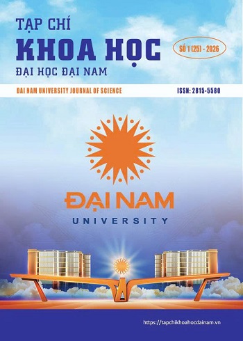 Tạp chí Khoa học Đại học Đại Nam