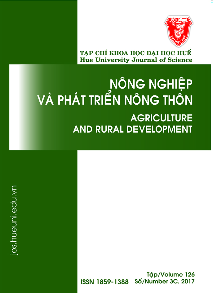 Tạp chí Khoa học Đại học Huế: Nông nghiệp và Phát triển Nông thôn
