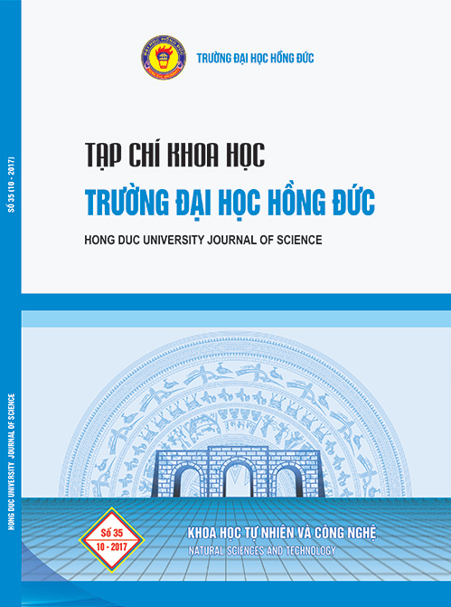 Tạp chí khoa học số 35 - Trường Đại học Hồng Đức