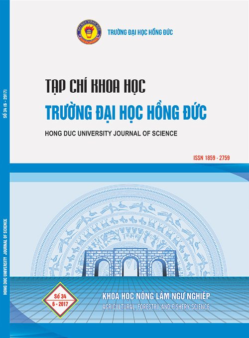 Tạp chí khoa học số 34 - Trường Đại học Hồng Đức