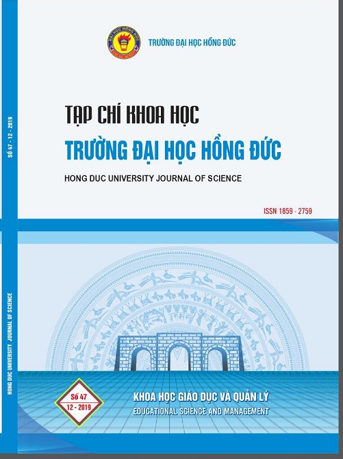 Tạp chí Khoa học - Trường Đại học Hồng Đức