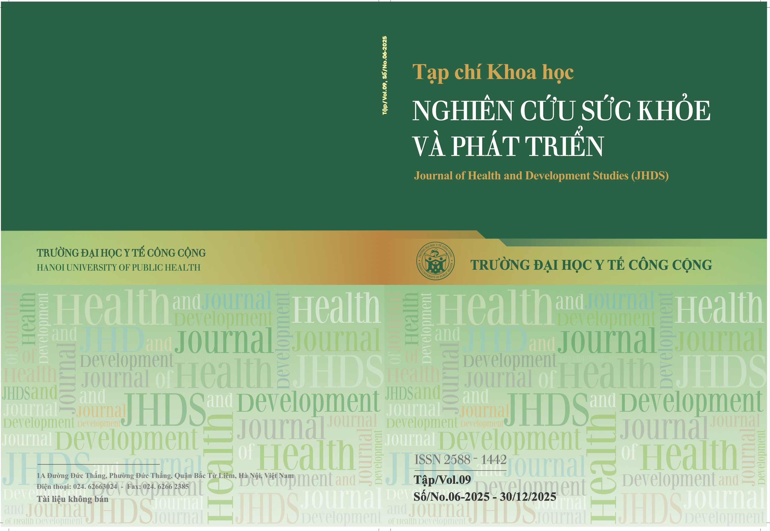 					Xem Tập 9 Số 06 (2025): Tập. 9 Số. 06 (2025): Tập. 9 Số. 06 (2025): Journal of Health and Development Studies (JHDS)
				