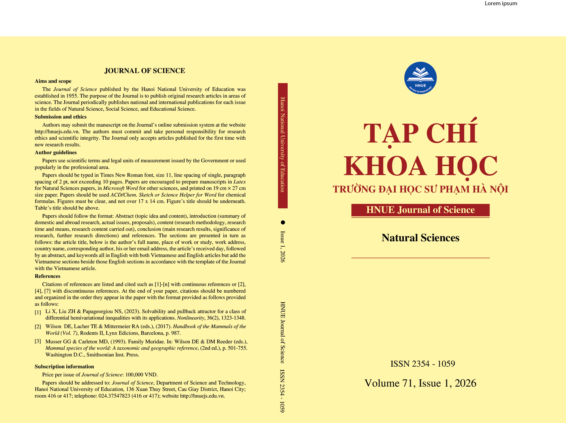 					View Vol. 71 No. 1 (2026): Tháng 3 năm 2026
				