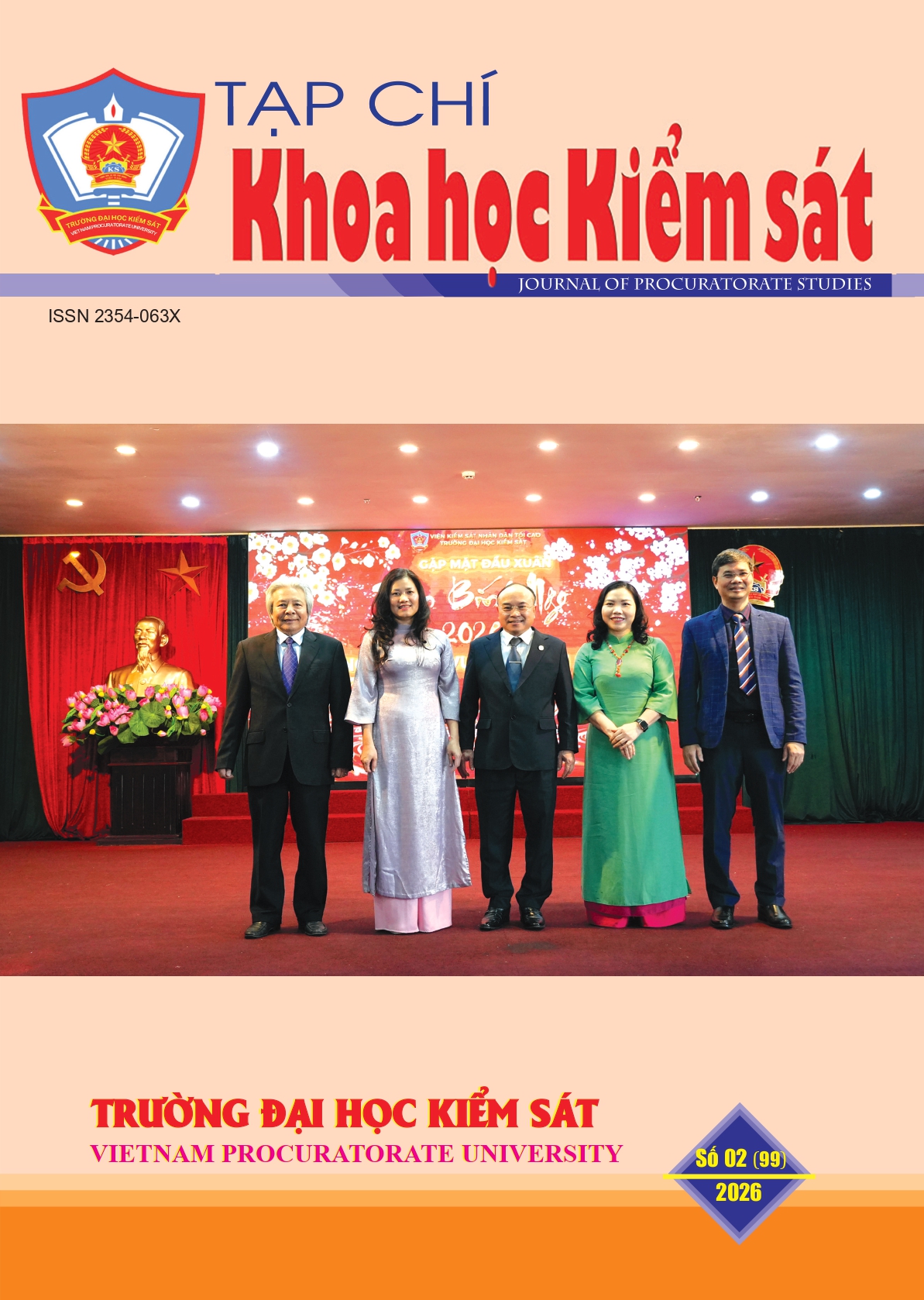 					Xem Tập 2 Số 99 (2026): Tạp chí Khoa học kiểm sát số 02 (99)/2026
				