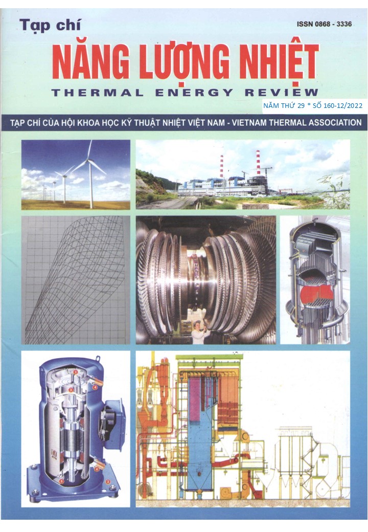 					View Vol. 160 No. 12 (2022): THERMAL ENERGY REVIEW
				