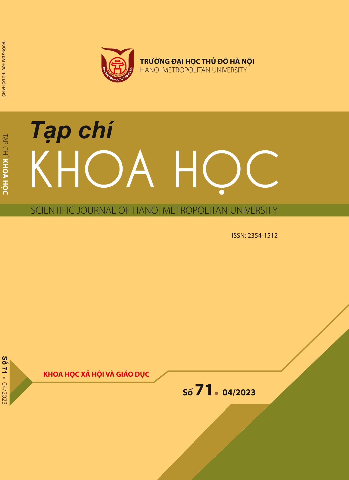Scientific journal of Hanoi metropolitan university