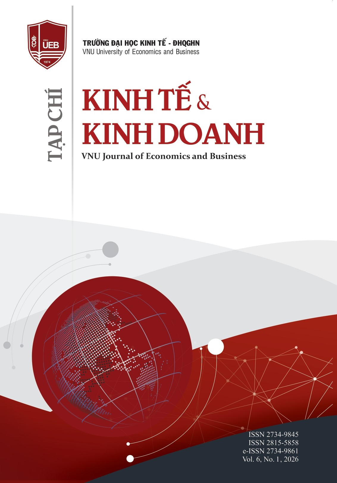 					View Vol. 6 No. 1 (2026): Tạp chí Kinh tế và Kinh doanh
				