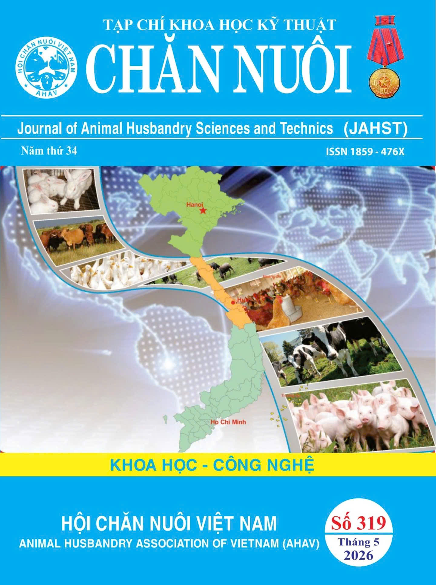 					View TẠP CHÍ KHKT CHĂN NUÔI SỐ 319 THÁNG 05 NĂM 2026
				