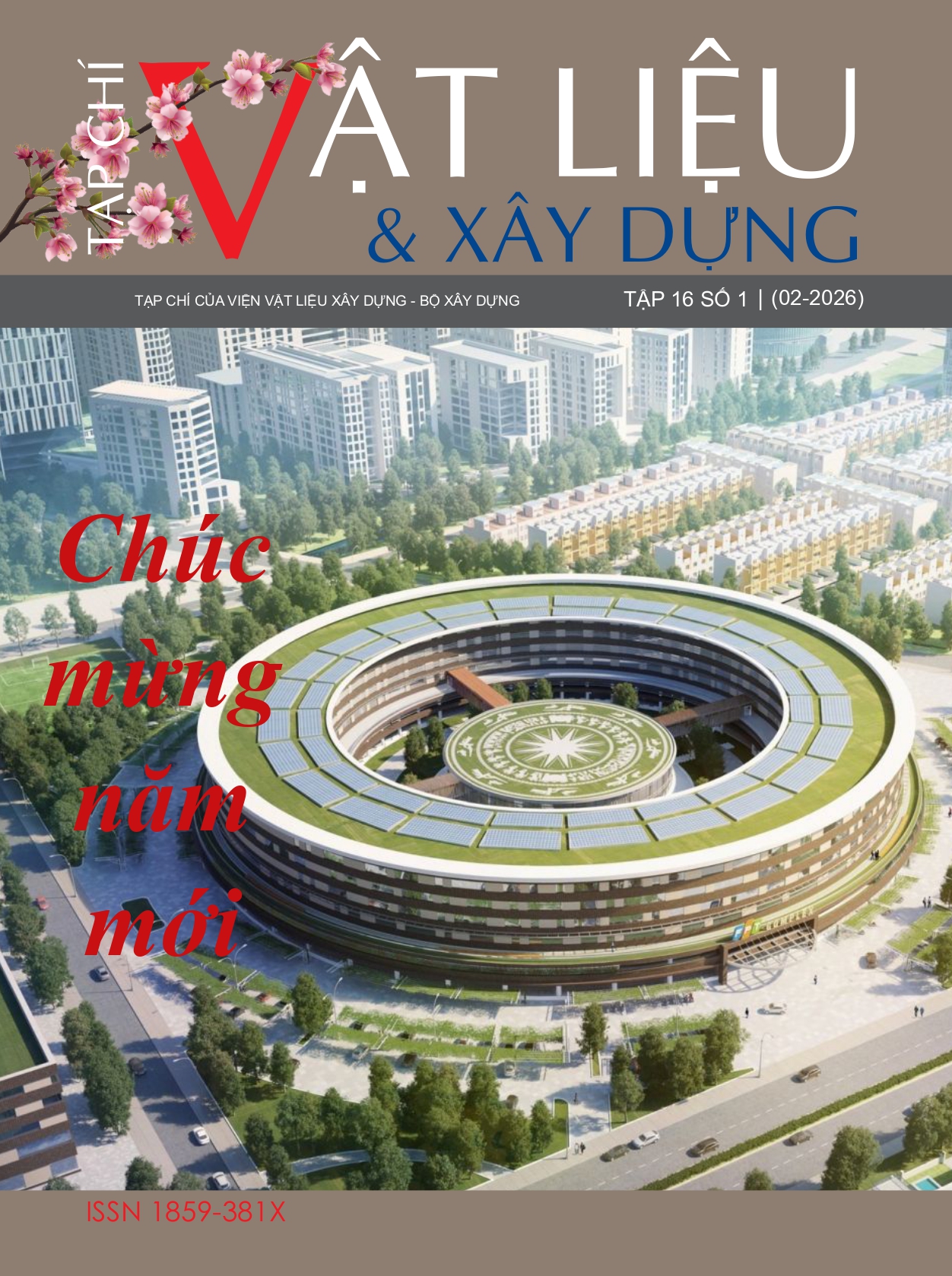 					Xem Tập 16 Số 01 (2026): Tạp chí Vật liệu và Xây dựng
				