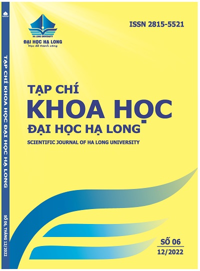 Scientific journal of Ha Long University