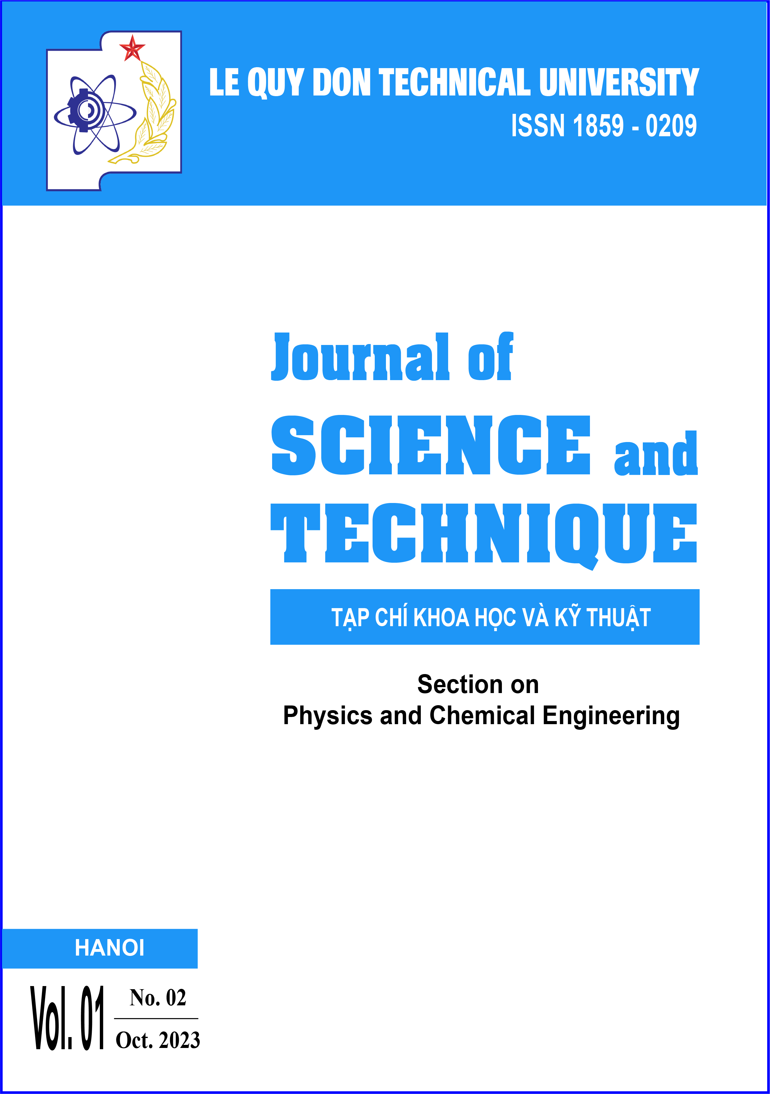 Journal of Science and Technique: Section on Physics and Chemical Engineering