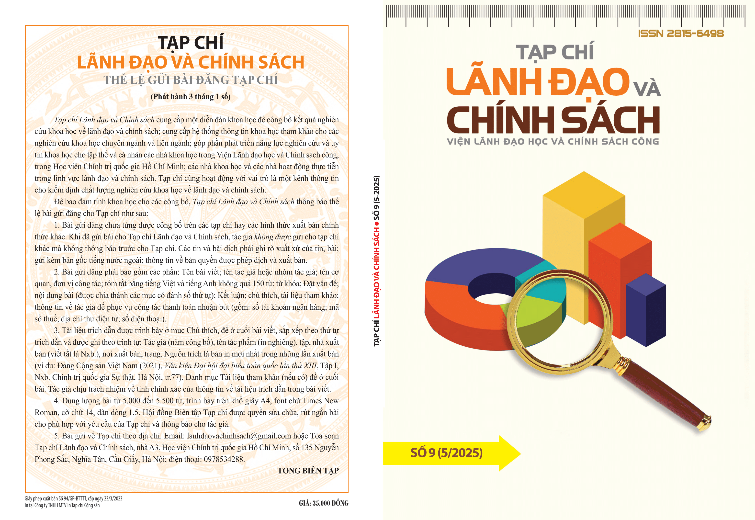 					Xem Số 9 (2025): Tạp chí Lãnh đạo và Chính sách
				
