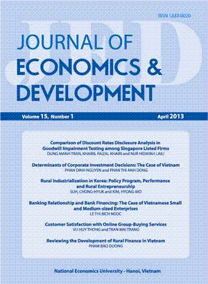 Journal of Economics and Development