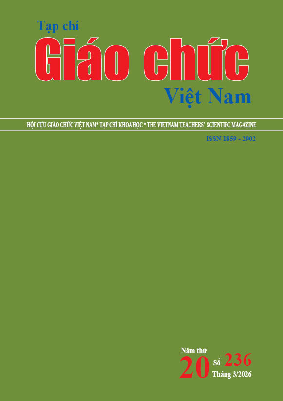 					View Vol. 236 No. K2 T3 (2026): Tạp chí Giáo chức Việt Nam
				