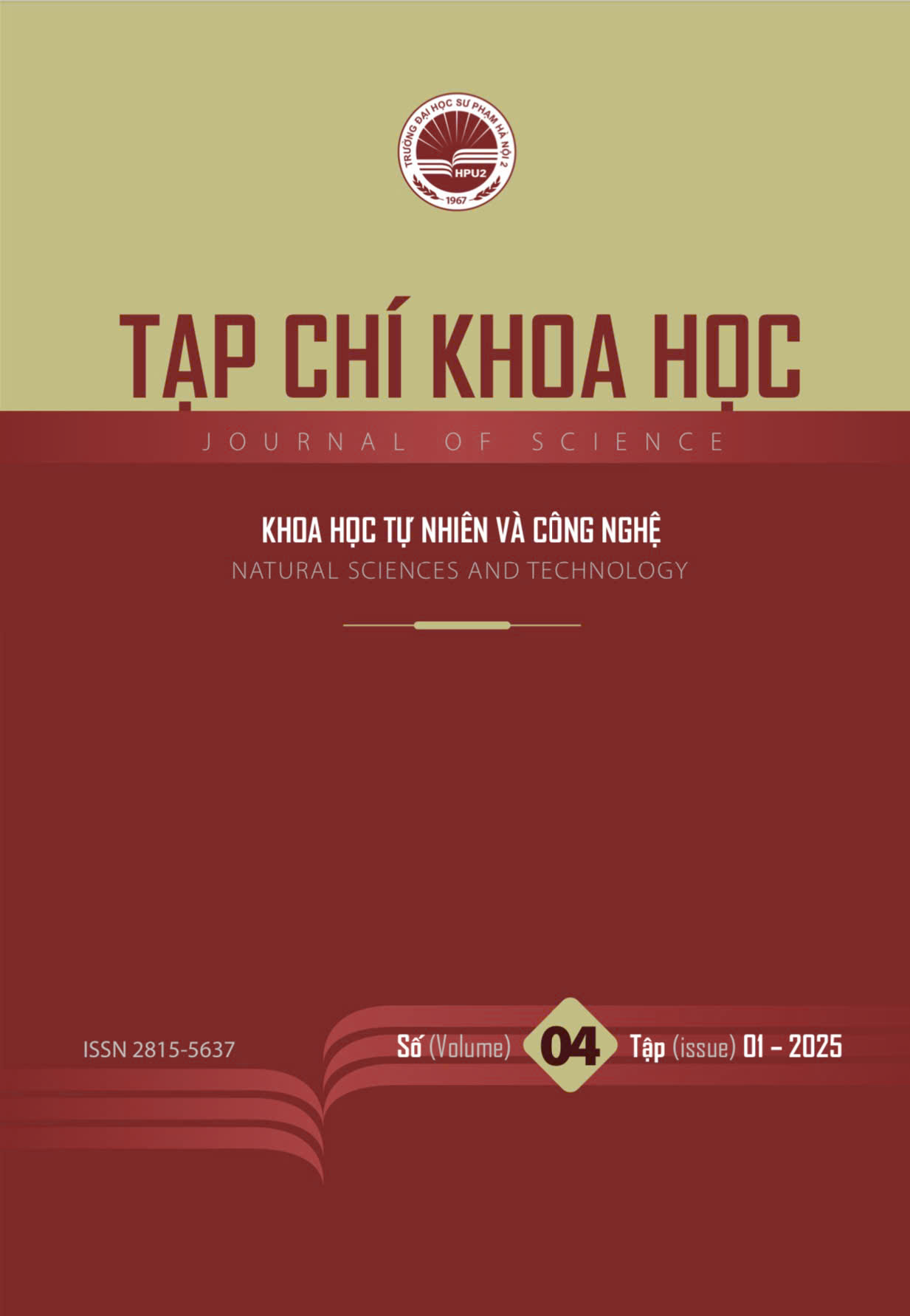 					Xem Tập 1 Số 04 (2025): HPU2 Journal of Sciences:  Natural Sciences and Technology
				