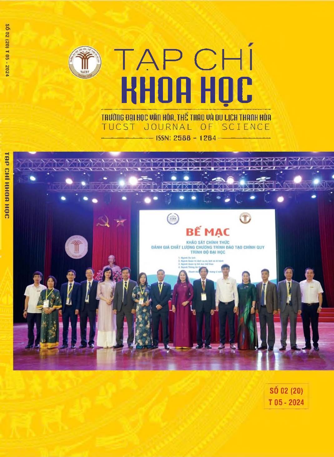 Tạp chí Khoa học, Trường Đại học Văn hóa, Thể thao và Du lịch Thanh Hóa