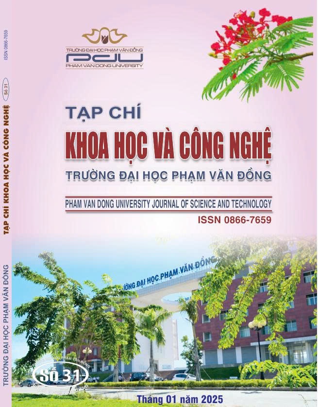 Pham Van Dong University Journal of Science and Technology