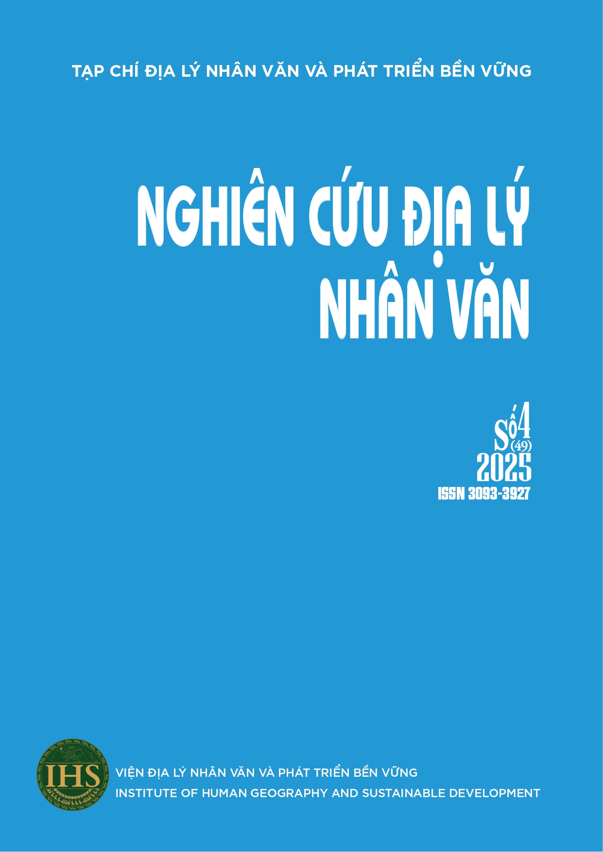 					Xem Số 4 (2025): Tạp chí Nghiên cứu Địa lý nhân văn 
				