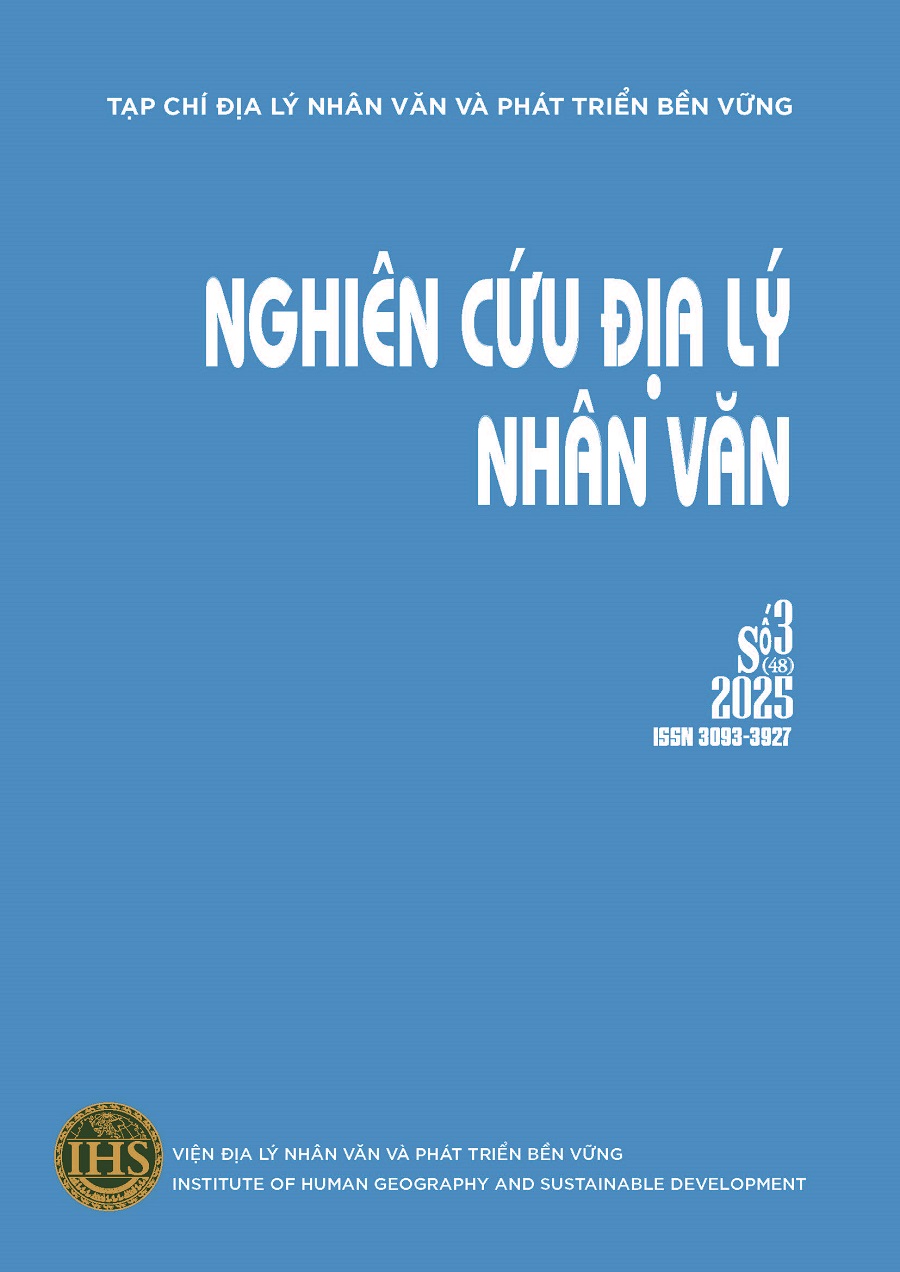 Tạp chí Địa lý nhân văn và Phát triển bền vững. Kỳ Nghiên cứu Địa lý nhân văn