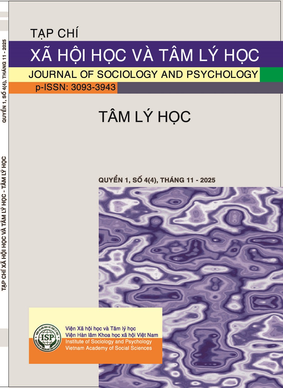 Journal of Sociology and Psychology -  Psychology