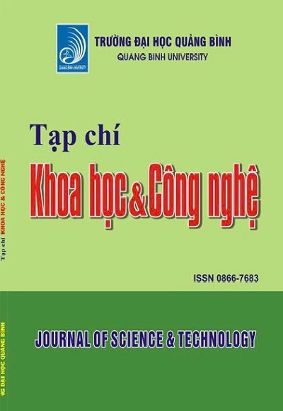 Journal of science & technology  Quang Binh University