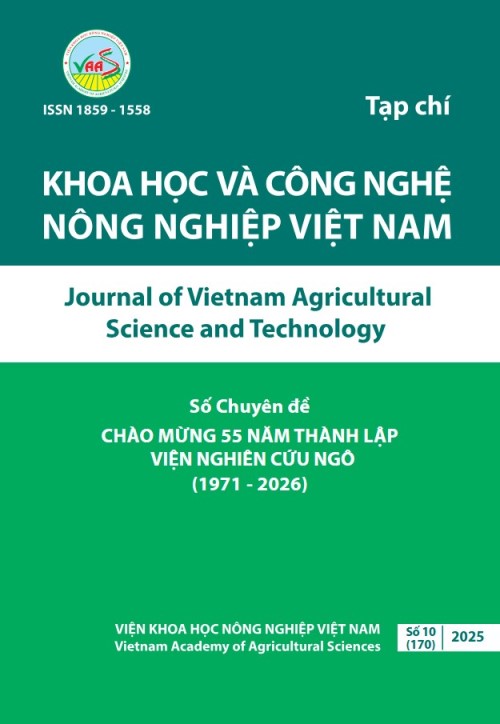 					Xem Tập 170 Số 10 (2025): Sô Chuyên đề: Chào mừng 55 năm thành lập Viện Nghiên cứu Ngô (1971 - 2026)
				