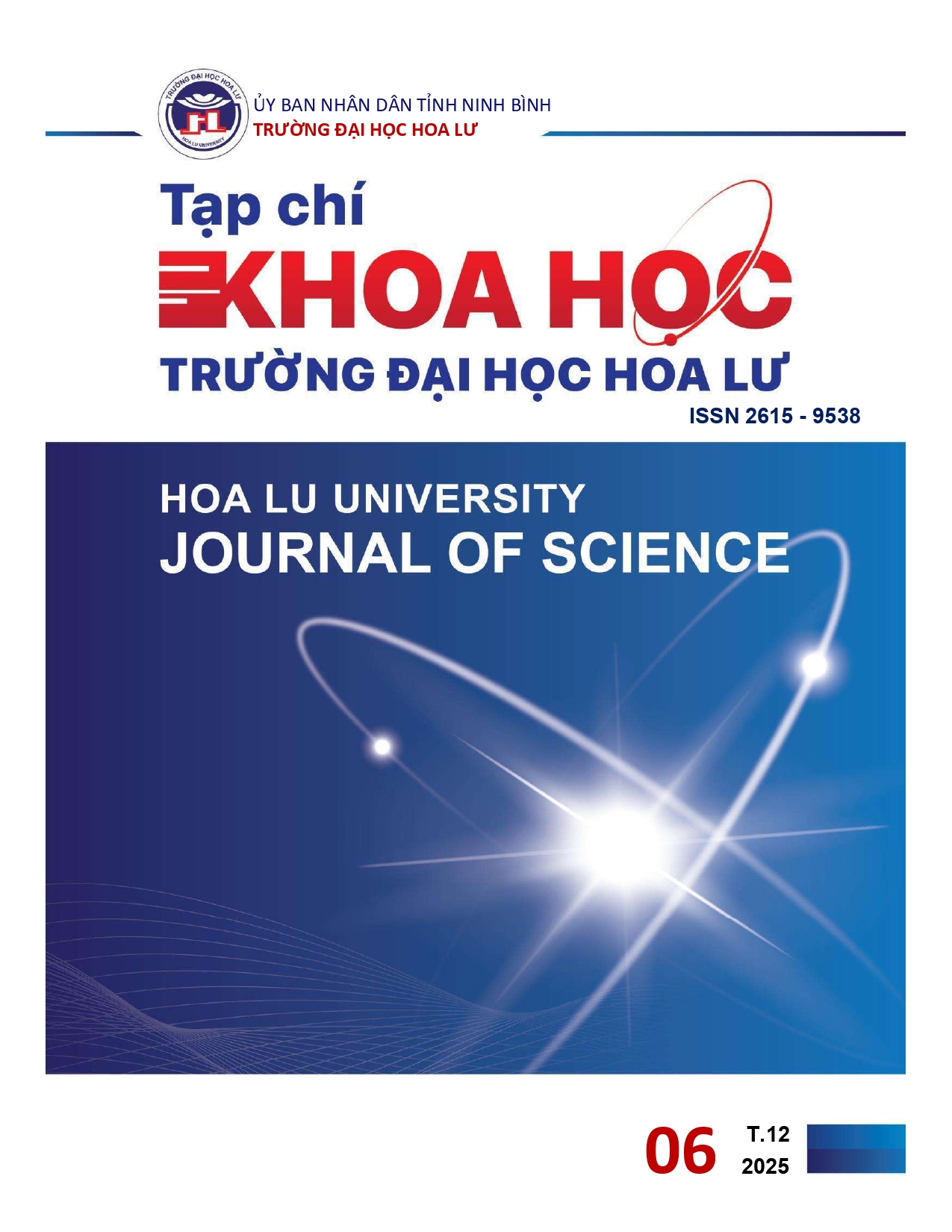 					View No. 6 (2025): Tạp chí Khoa học Trường Đại học Hoa Lư
				