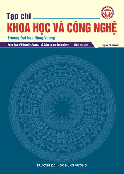 Hung Vuong University Journal of Science and Technology