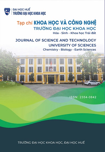 Journal of science and technology, University of Sciences, Issues in Chemistry - Biology - Earth Scienes