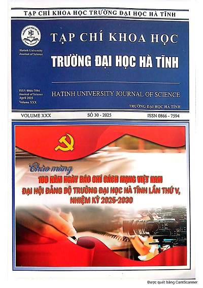 Ha Tinh University Journal of Science