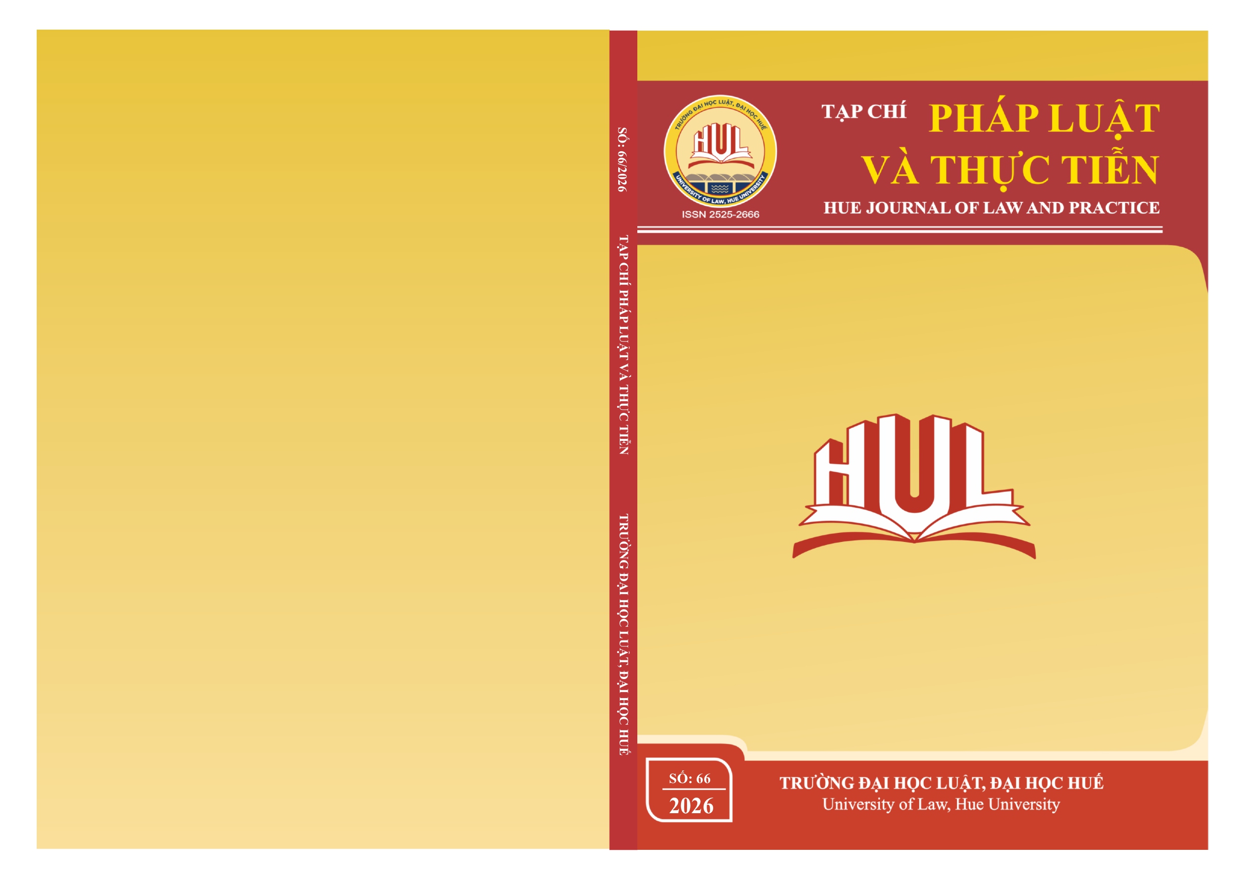 					View No. 66 (2026): Tạp chí Pháp Luật và Thực tiễn số 66/2026
				